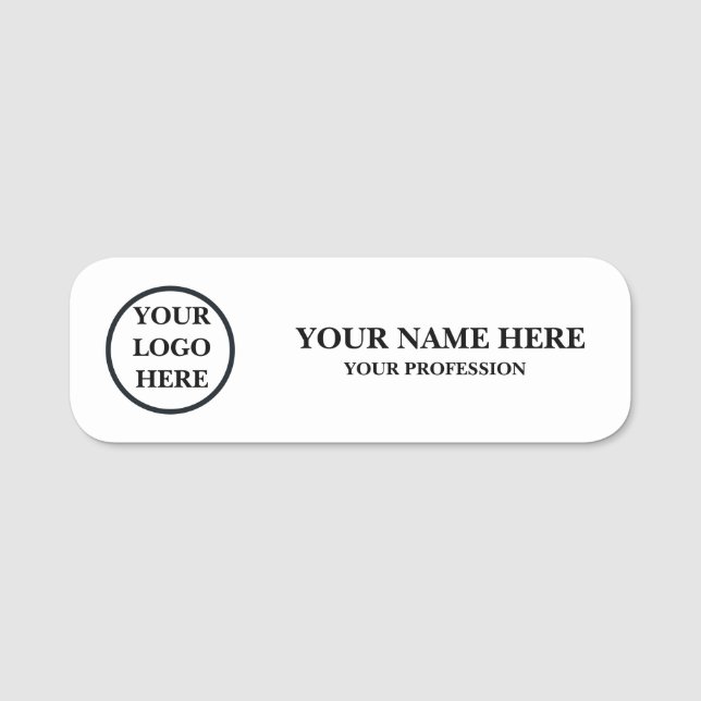 Custom Logo Employee Name Tag Badge (Front)