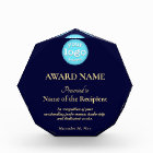 Custom Logo Employee Team Recognition Blue Gold