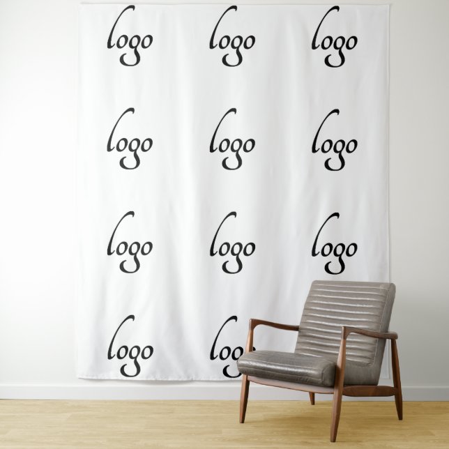 Custom Logo Event Backdrop Step and Repeat Tapestry (In Situ)