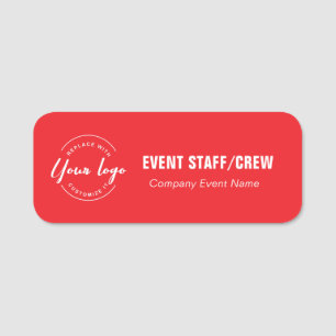 Custom Logo Event Staff Crew Company Name tag