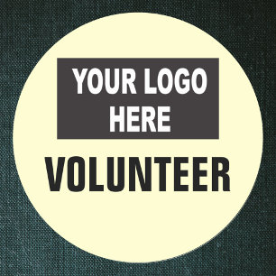 Custom Logo Event Volunteer Classic Round Sticker