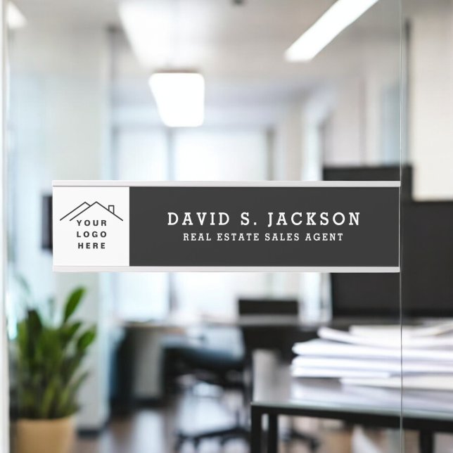 Custom Logo Executive Black Professional Door Sign (Creator Uploaded)