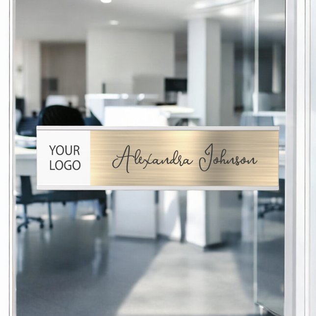 Custom Logo Executive Gold Professional Door Sign (Creator Uploaded)