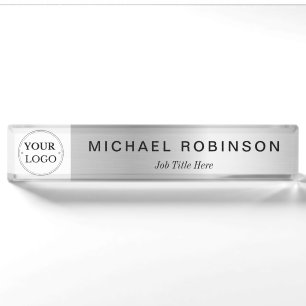 Custom Logo Executive Professional Nameplate