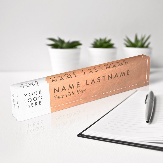 Custom Logo Faux Copper Foil Nameplate (Creator Uploaded)