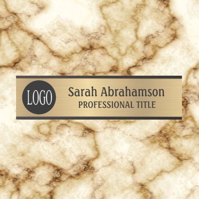 Custom Logo Faux Gold Office Door SIgn (Creator Uploaded)