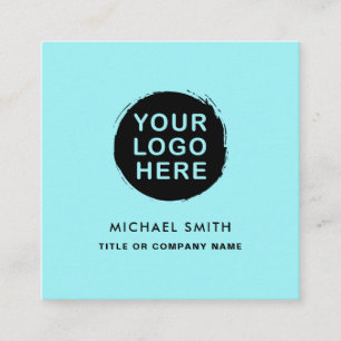 Custom logo feminine minimalist logo circle square business card
