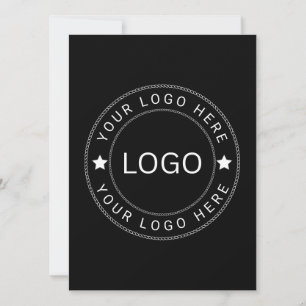 Custom Logo Flat Card