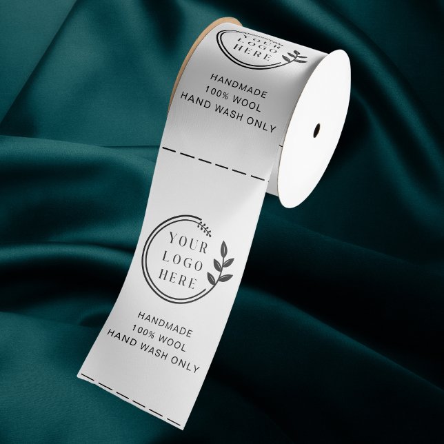 Custom Logo Garment Care Clothing Labels Satin Ribbon (Creator Uploaded)