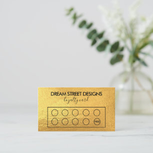Custom Logo Gold Loyalty Card