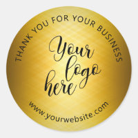 Custom Logo Gold Metal Effect