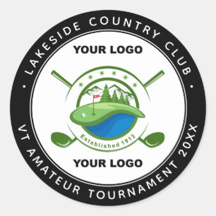 Custom Logo Golf Club Swag Memorial Tournament Classic Round Sticker