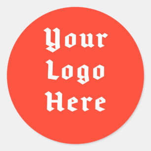 Custom Logo Gothic Badge   Your Logo Here Classic Round Sticker