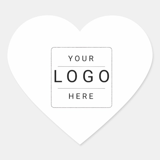Custom Logo Heart Sticker (Front)