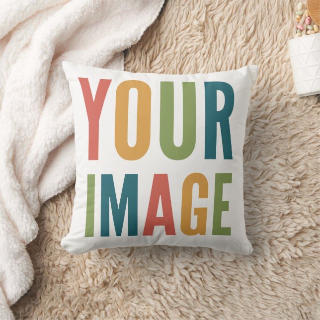 Custom Logo Here | Add Your Own Design Cushion (Blanket)