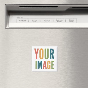 Custom Logo Here   Add Your Own Design Magnet