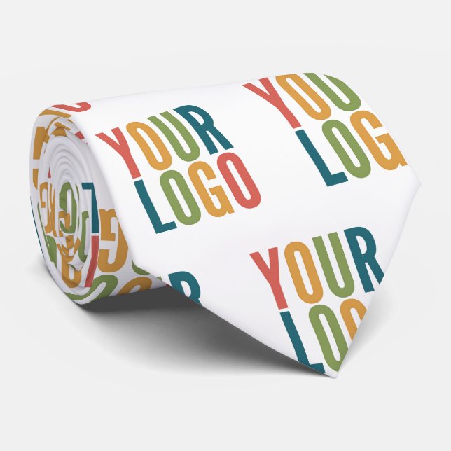 Custom Logo Here | Add Your Own Design Tie (Rolled)