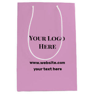 custom logo here add your website thank you large medium gift bag