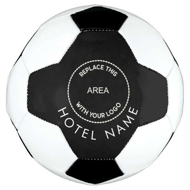 Custom Logo Hotel Name White Black or Any Colour  Soccer Ball (Front)