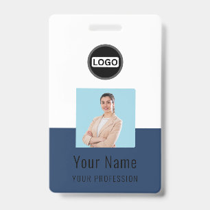 Custom Logo ID Card Personalised Photo & Text Badge