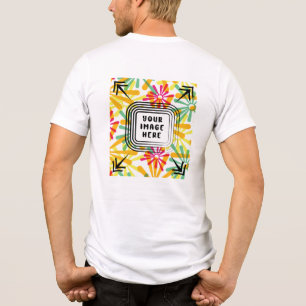 Custom Logo-image Personalized Front & Back Design Tri-Blend Shirt