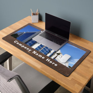 Custom Logo Image Text Business Company Desk Mat