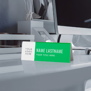 Custom Logo Kelly Green Simple Minimalist Name