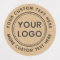 Custom logo Kraft paper look round waterproof