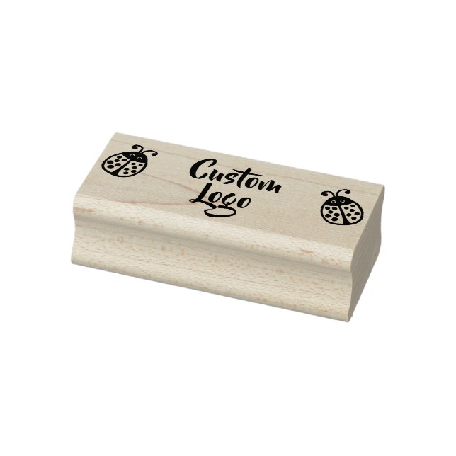 Custom Logo Ladybug Rubber Stamp (Stamp)
