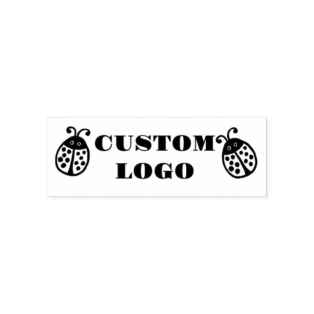 Custom Logo Ladybug Self-inking Stamp (Design)