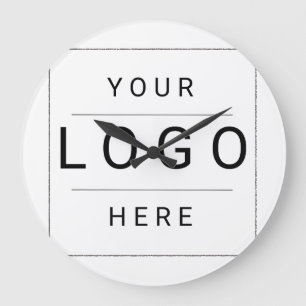 Custom Logo Large Clock