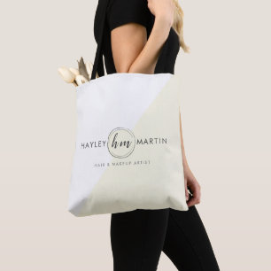 Custom Logo Makeup Artist Beauty Salon Business Tote Bag