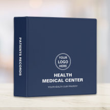 Custom Logo Medical Clinic Healthcare Navy Blue