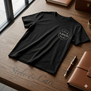 Custom Logo Men's Tee – Bella+Canvas in Black