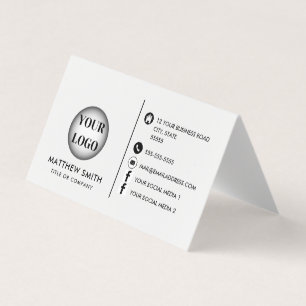 Custom Logo Minimalist Business Card