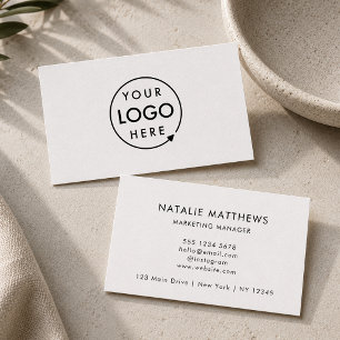 Custom Logo Minimalist Corporate Professional Business Card