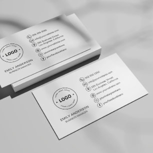 Custom Logo Minimalist Professional Business Card