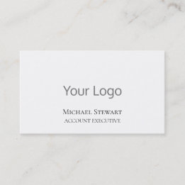 Custom Logo Minimalist Professional Business Card