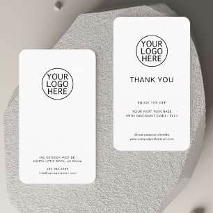 Custom Logo Minimalist Simple Business Card