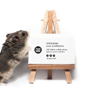 Custom Logo Minimalist Social Media Icons Business Card