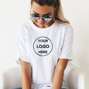 Custom Logo Modern Business Company Staff T-Shirt