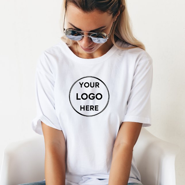 Custom Logo Modern Business Company Staff T-Shirt (Creator Uploaded)