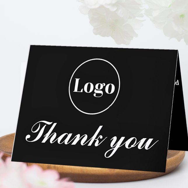 Custom Logo Modern Company Business Branded  Thank You Card (Creator Uploaded)