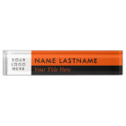 Custom Logo Modern Duo Colour Half Black Orange