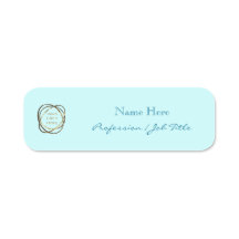 Custom Logo Modern Elegant Aqua Turquoise