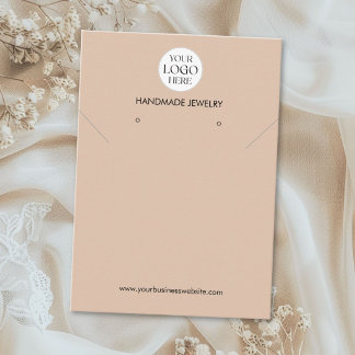 Custom Logo Modern Handmade Jewellery Display Card