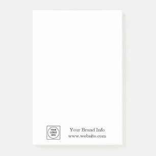 Custom Logo   Modern Minimalist Corporate Branding Post-it Notes