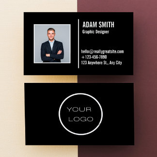 Custom Logo Modern Minimalist Professional Business Card