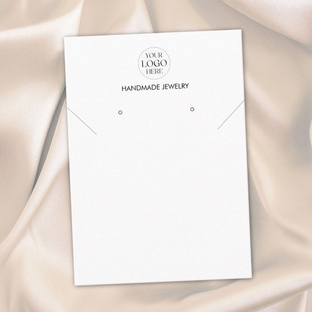 Custom Logo Modern Minimalist Simple Display Card (Close up)