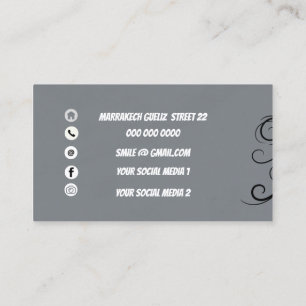 Custom logo modern minimalist social media  business card